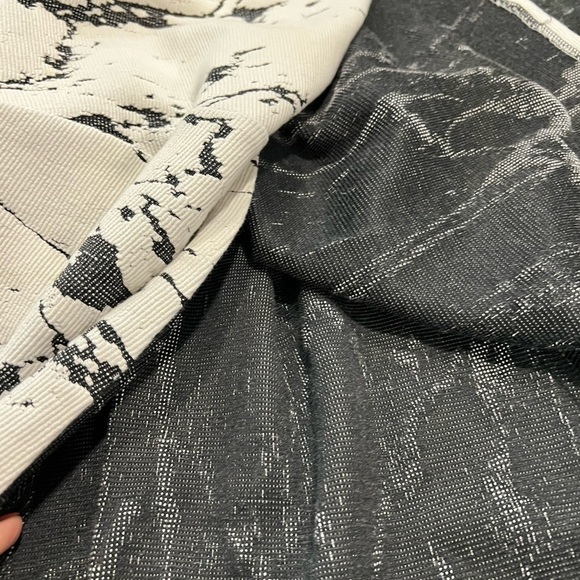 DESIGN LAB  & Lord and Taylor marbling effect sleeves skater dress - Picture 12 of 13